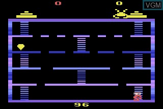 In-game screen of the game Spider Maze on Atari 2600
