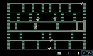 In-game screen of the game Spiderdroid on Atari 2600