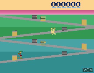 In-game screen of the game Spike's Peak on Atari 2600