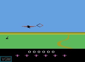 In-game screen of the game Spitfire Attack on Atari 2600