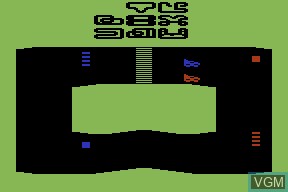 In-game screen of the game Sprint Master on Atari 2600