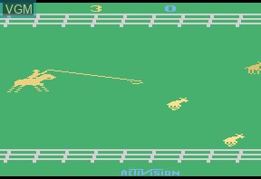In-game screen of the game Stampede on Atari 2600