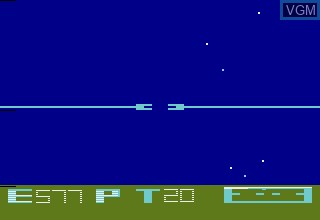 In-game screen of the game Star Raiders on Atari 2600