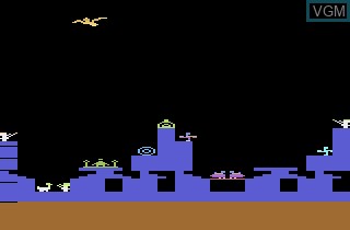 In-game screen of the game Strahlen der Teufelsvoegel on Atari 2600