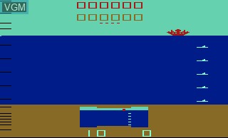In-game screen of the game Sub Scan on Atari 2600