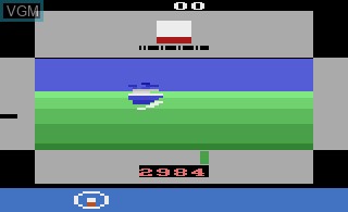 In-game screen of the game Submarine Commander on Atari 2600