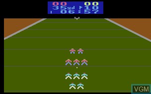 In-game screen of the game Super Football on Atari 2600