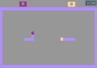 In-game screen of the game Surround on Atari 2600