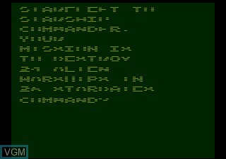 In-game screen of the game Stellar Track on Atari 2600