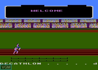 Title screen of the game Activision Decathlon, The on Atari 5200