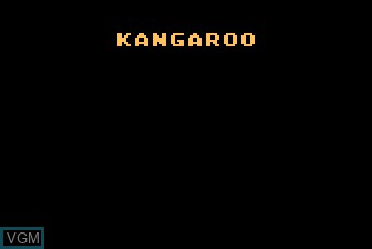 Title screen of the game Kangaroo on Atari 5200