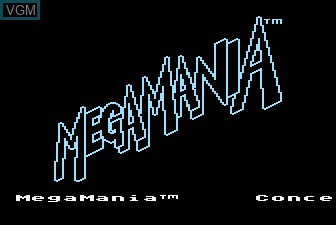 Title screen of the game Megamania on Atari 5200
