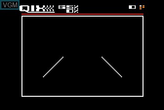 Title screen of the game QIX on Atari 5200