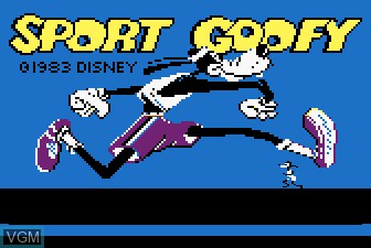 Title screen of the game Sport Goofy on Atari 5200
