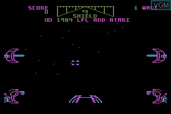 Title screen of the game Star Wars - The Arcade Game on Atari 5200