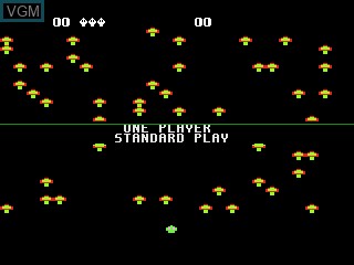 Menu screen of the game Centipede on Atari 5200