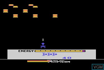 In-game screen of the game Megamania on Atari 5200