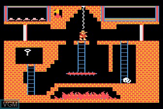 In-game screen of the game Montezuma's Revenge on Atari 5200