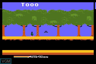 In-game screen of the game Pitfall II - The Lost Caverns on Atari 5200