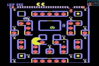 In-game screen of the game Super Pac-Man on Atari 5200