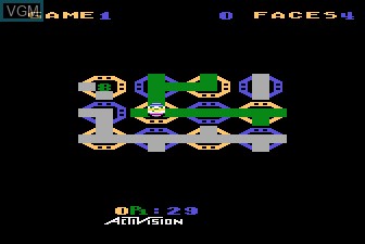 In-game screen of the game Zenji on Atari 5200