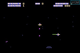 In-game screen of the game Zone Ranger on Atari 5200