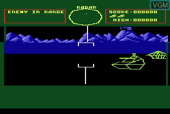 In-game screen of the game Battlezone on Atari 5200