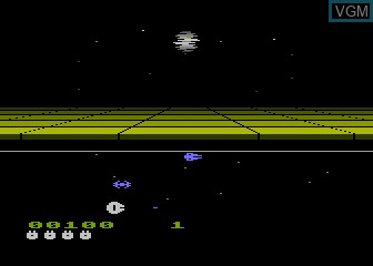 In-game screen of the game Star Wars - ROTJ - Death Star Battle on Atari 5200