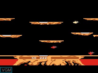 In-game screen of the game Joust on Atari 5200