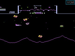 In-game screen of the game Stargate on Atari 5200
