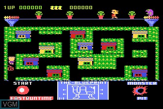 In-game screen of the game Blueprint on Atari 5200