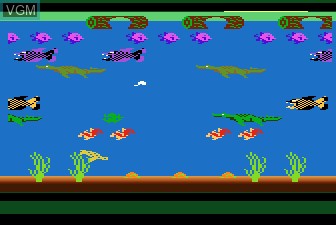 In-game screen of the game Frogger 2 - Threedeep! on Atari 5200