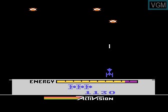 In-game screen of the game Megamania on Atari 5200