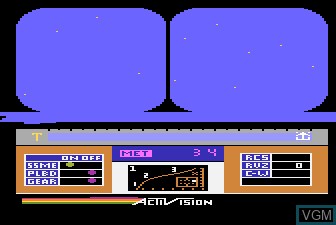 In-game screen of the game Space Shuttle - A Journey Into Space on Atari 5200