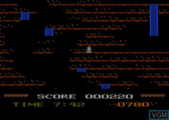 In-game screen of the game Mountain King on Atari 5200