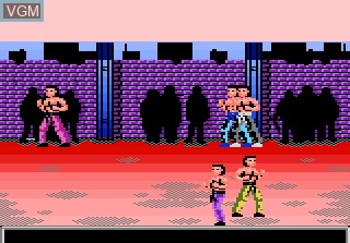 Title screen of the game Pit Fighter on Atari 7800