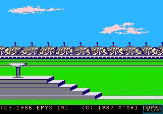 Title screen of the game Summer Games on Atari 7800