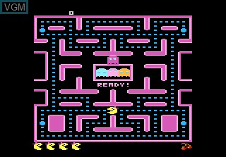 Menu screen of the game Ms. Pac-Man on Atari 7800