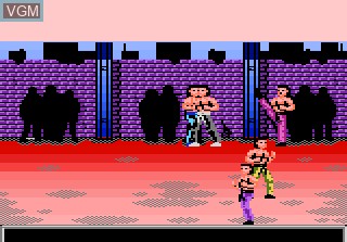 In-game screen of the game Pit Fighter on Atari 7800