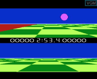 In-game screen of the game Ballblazer on Atari 7800