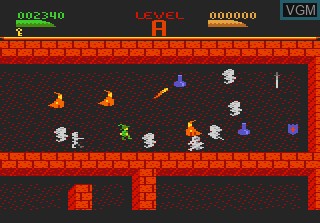 In-game screen of the game Dark Chambers on Atari 7800