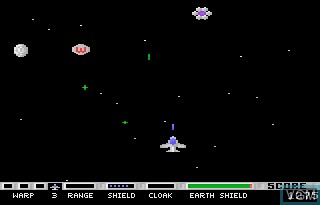 In-game screen of the game Planet Smashers on Atari 7800