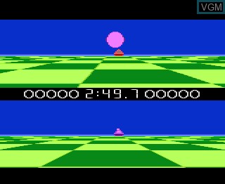 In-game screen of the game Ballblazer on Atari 7800
