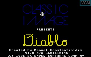 Title screen of the game Diablo on Atari ST