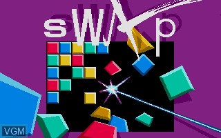 Title screen of the game Swap on Atari ST