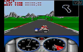 In-game screen of the game Combo Racer on Atari ST