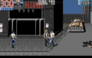 In-game screen of the game Double Dragon 3 - The Rosetta Stone on Atari ST