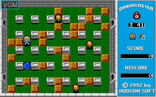 In-game screen of the game Dynablaster on Atari ST