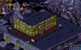 In-game screen of the game Hero Quest on Atari ST