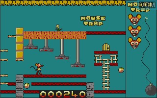 In-game screen of the game Mouse Trap on Atari ST